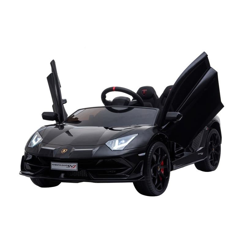 Lamborghini Aventador noire 12 Volts Electrique pour enfant avec télécommande parentale