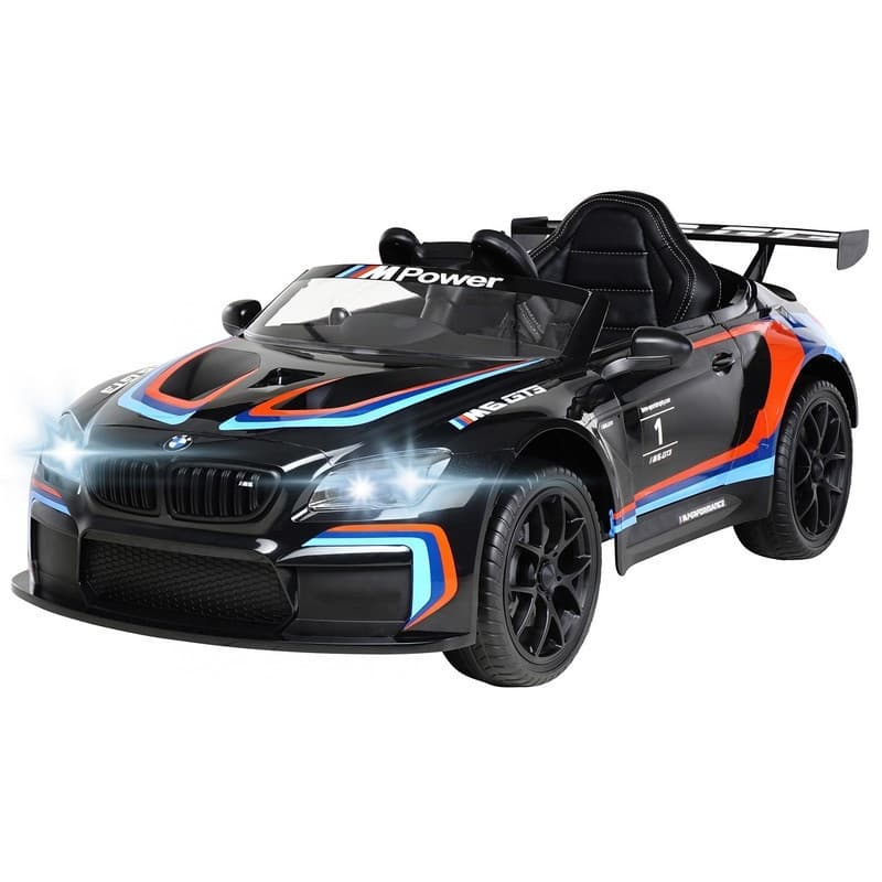 BMW M6 GT3 Noire 12 Volts Electrique pour enfant avec télécommande