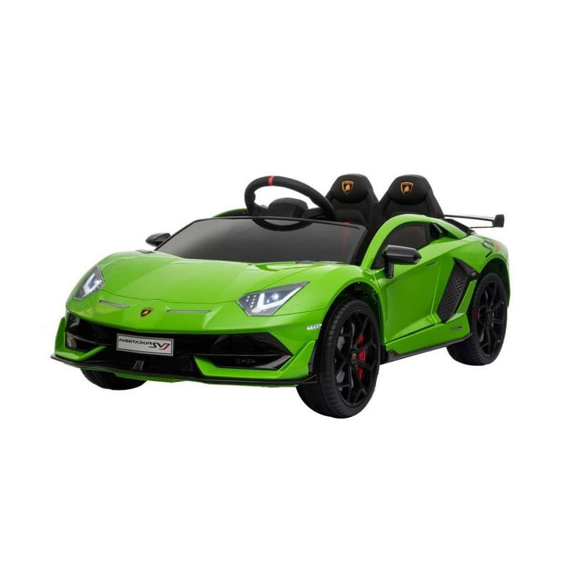 Lamborghini Aventador Verte 12 Volts Electrique pour enfant avec télécommande parentale