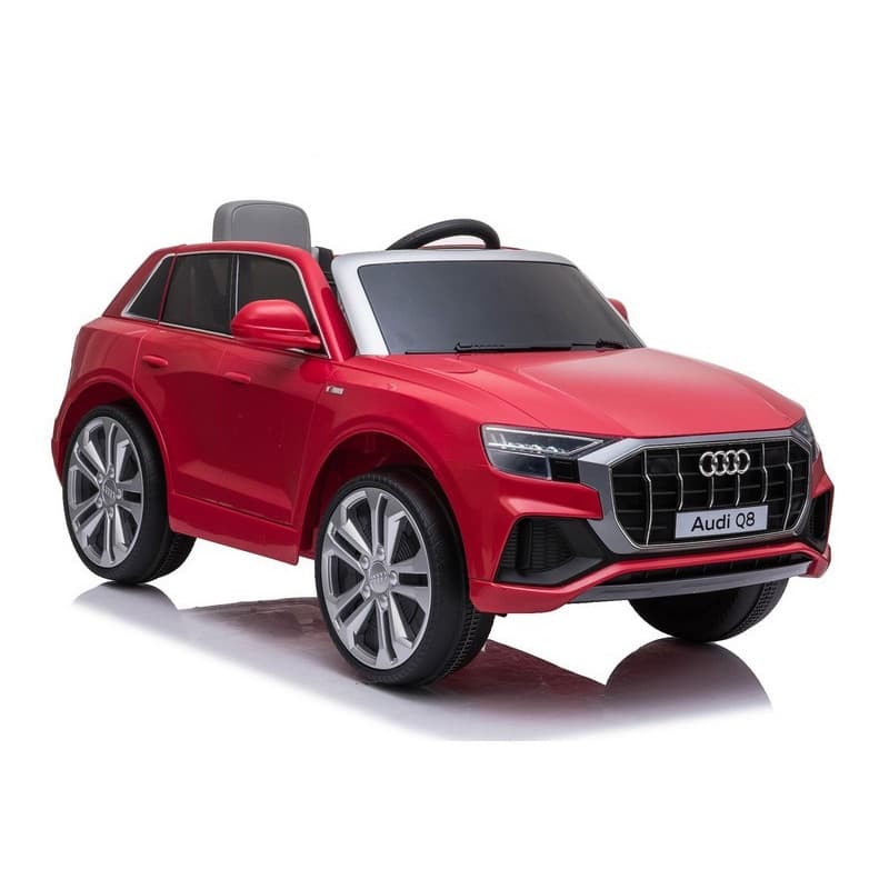 Audi Q8 Rouge, voiture électrique pour enfant 12 Volts , Roues EVA, Télécommande 2.4 Ghz