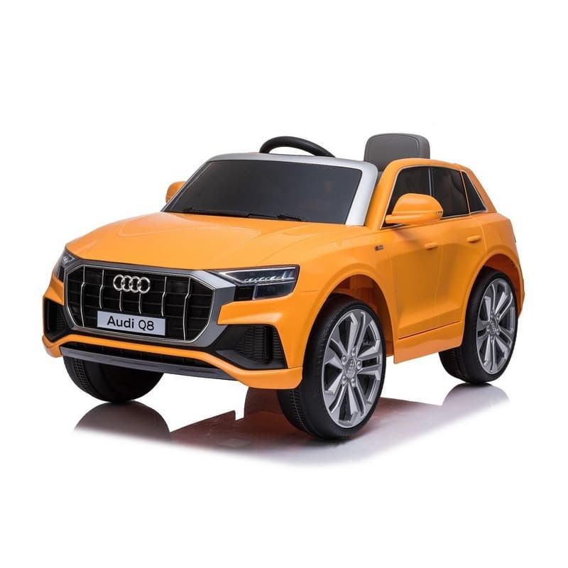Audi Q8 Orange, voiture électrique pour enfant 12 Volts , Roues EVA, Télécommande 2.4 Ghz
