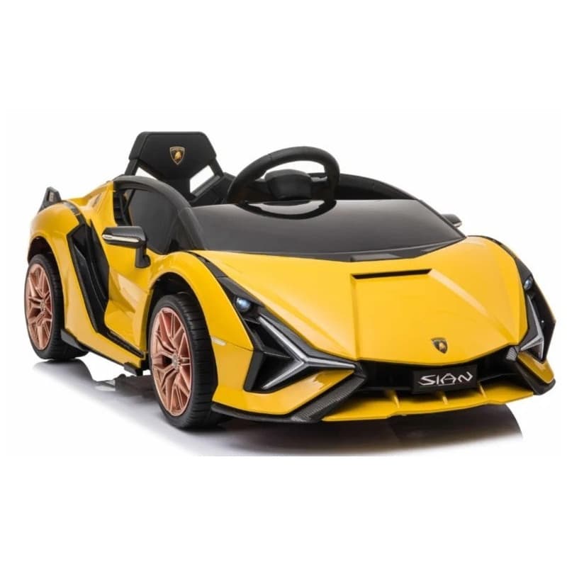 Lamborghini SIAN 12 Volts Electrique pour enfant avec télécommande parentale, Ecran MP4 Blanc