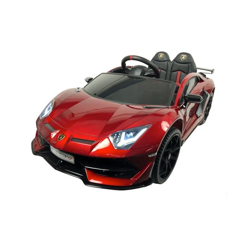 Lamborghini Aventador Rouge métallisé 12 Volts Electrique pour enfant avec télécommande parentale