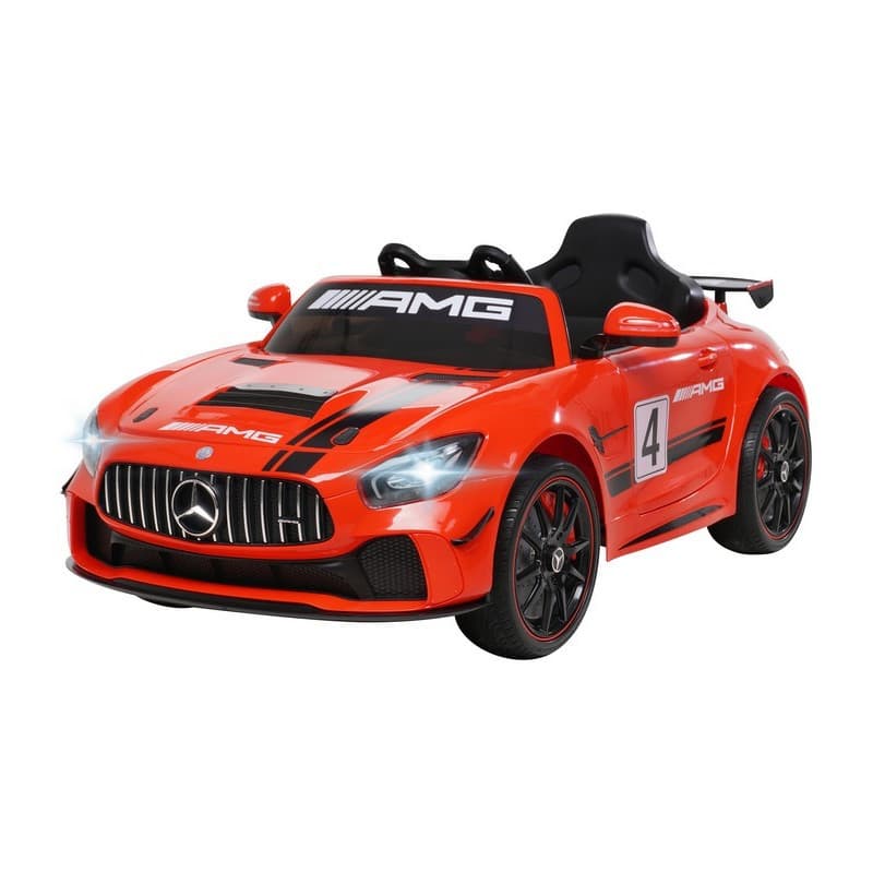 Mercedes GT4 AMG Rouge, Voiture électrique Pour enfant 12 Volts