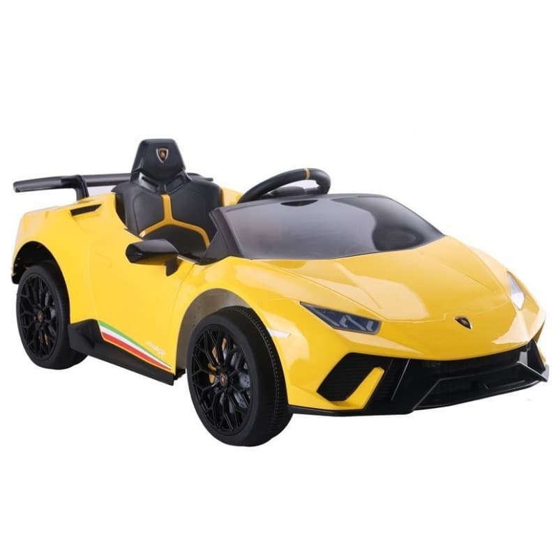 Lamborghini Huracan Jaune 12 Volts Electrique pour enfant avec télécommande parentale