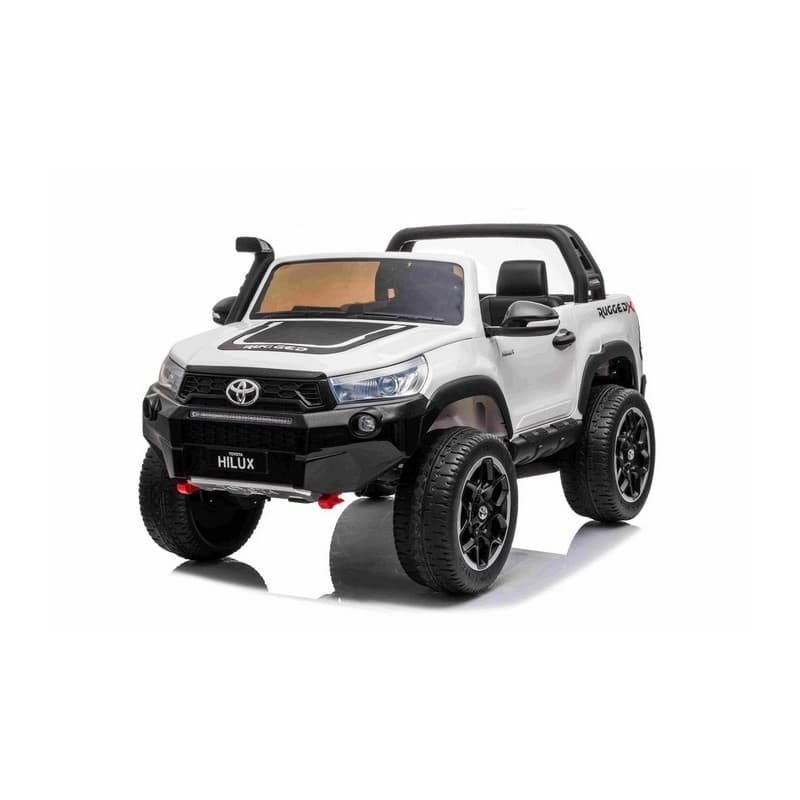 Toyota HiLux Blanc 12 Volts Electrique pour Enfant avec télécommande parentale