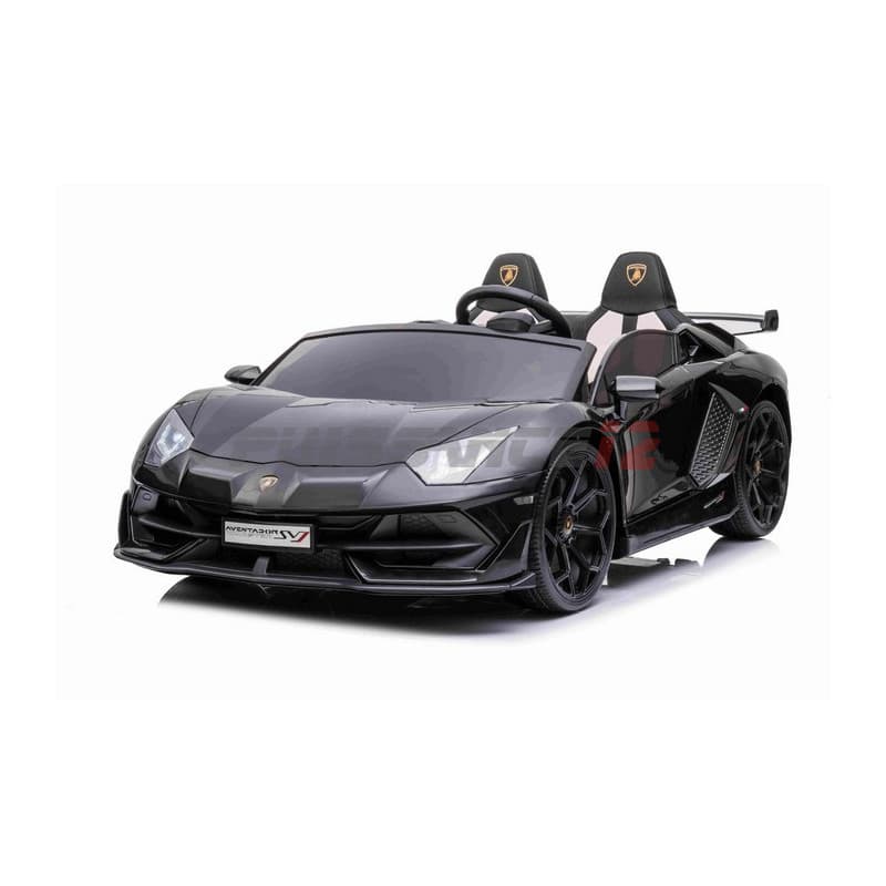 Lamborghini Aventador 12 Volts Electrique pour enfant, Noir, 2 places avec télécommande parentale