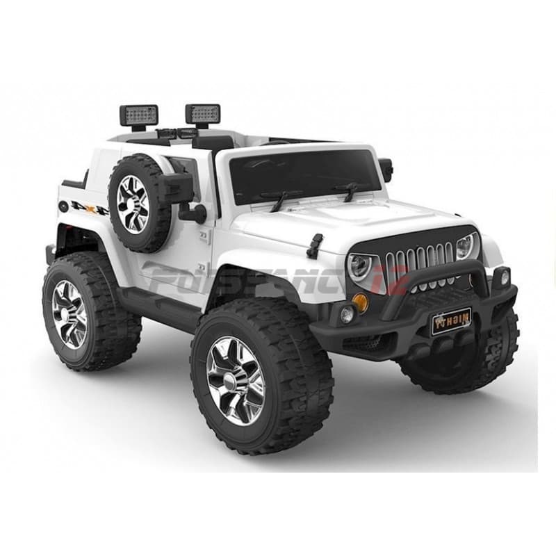 Jeep HL1668 4x4 Electrique 12 Volts avec télécommande Blanc