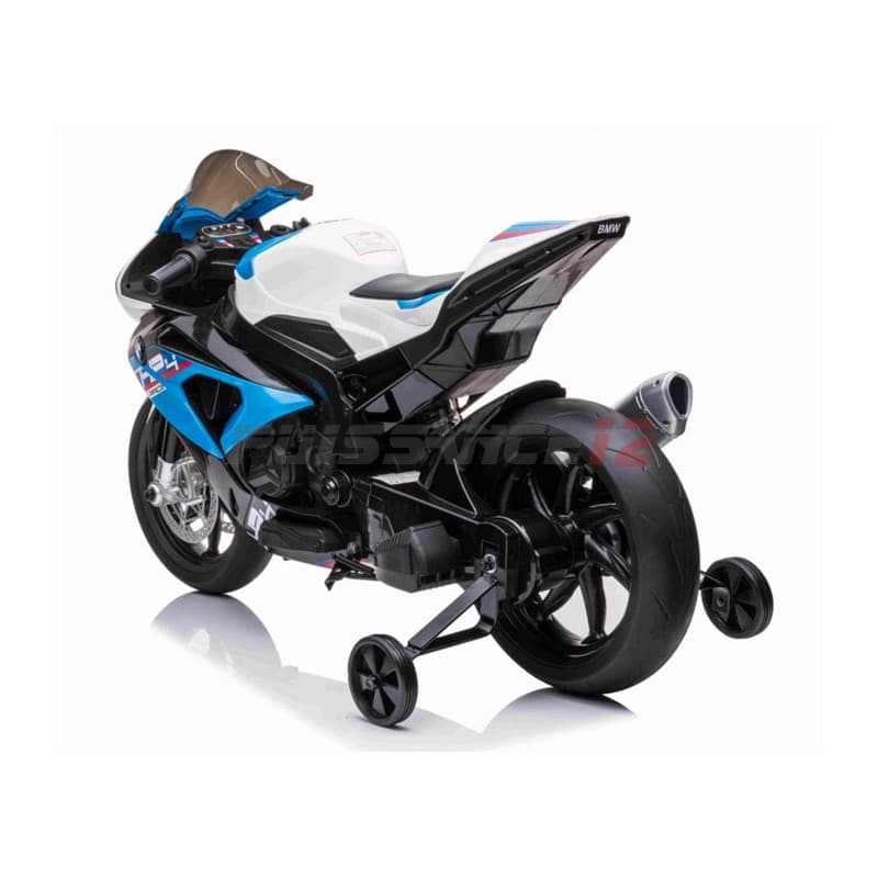 Moto BMW HP4 RACE S1000RR 12 volts pour enfant Blanc