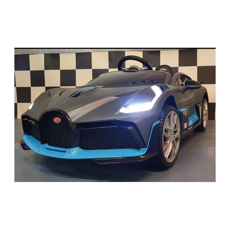 Bugatti Divo Gris mat 12 Volts Voiture électrique Pour enfant avec télécommande parentale