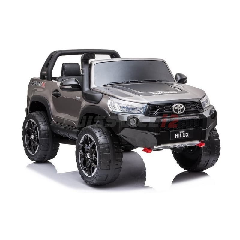 Toyota HiLux Gris 12 Volts Electrique pour Enfant avec télécommande parentale