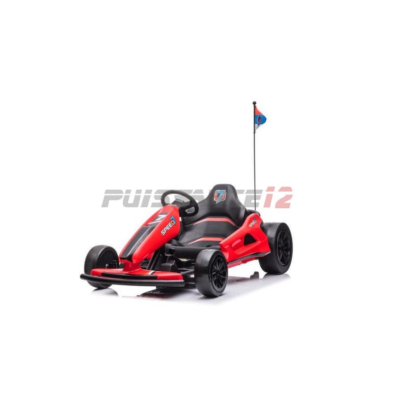 Karting électrique 24 Volts pour enfant Rouge