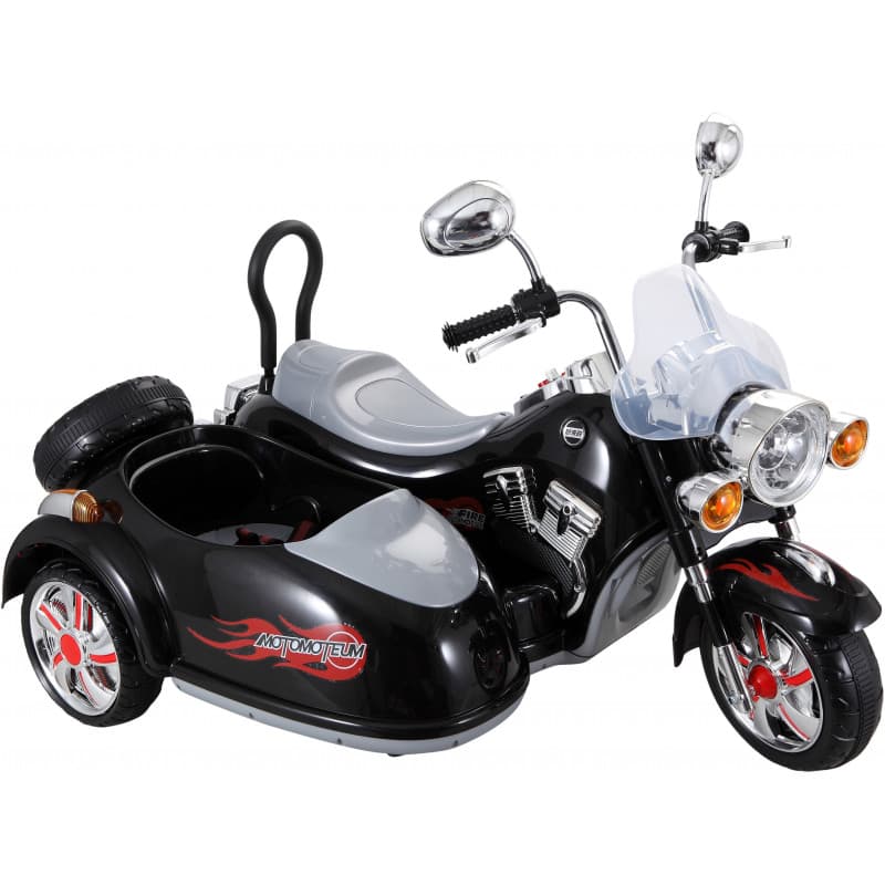 Side-car Electrique Pour enfants 12 Volts Noir Noir