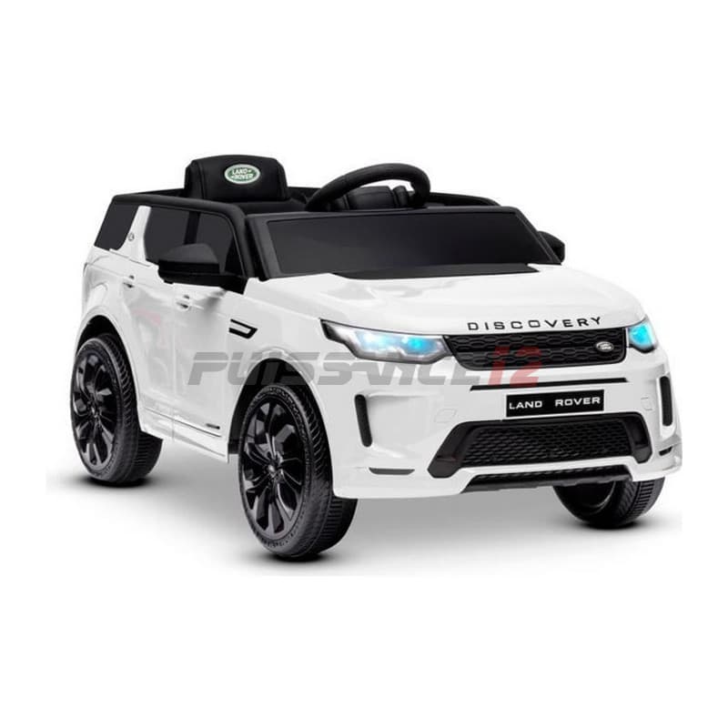 Land Rover Discovery sport Blanc, voiture électrique pour enfant 12 Volts avec télécommande parentale