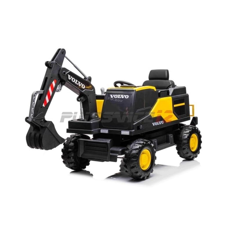 Excavatrice Volvo électrique 12V pour enfant Rouge