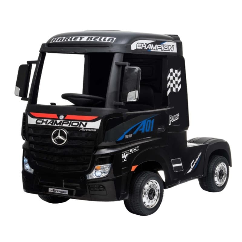Camion électrique pour enfant Mercedes Actros Noir,12 Volts , MP4 avec télécommande 2.4 Ghz Noir