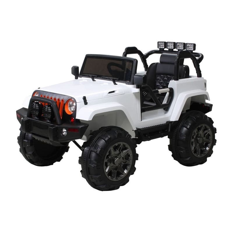 Jeep Adventure Electrique pour enfant Blanc avec télécommande parentale