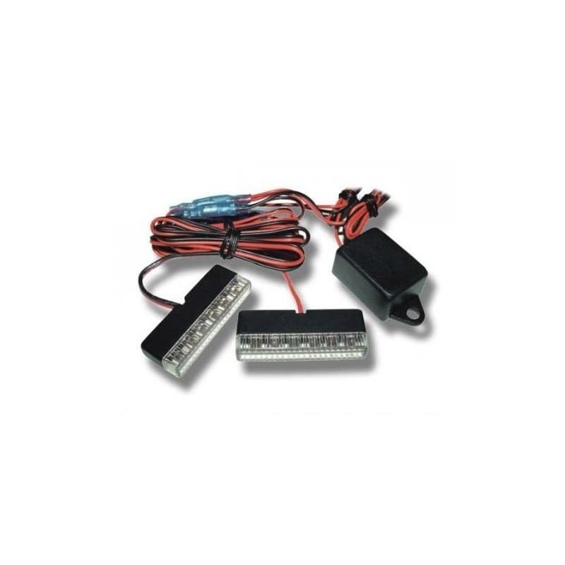 Kit stroboscope 12 volts Rouge ou blanc Blanc