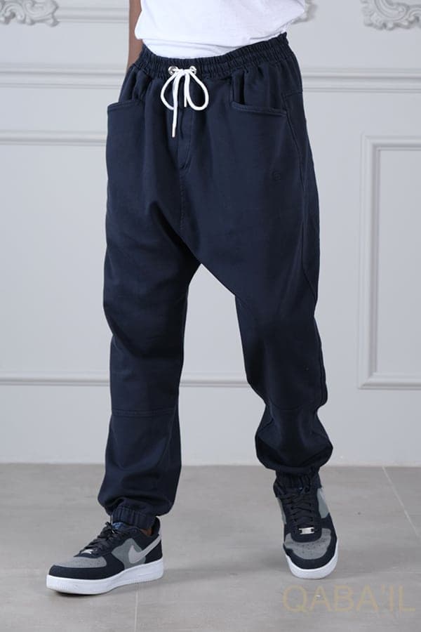 Sarouel Pants Coton Stretch Bleu - Qaba'il