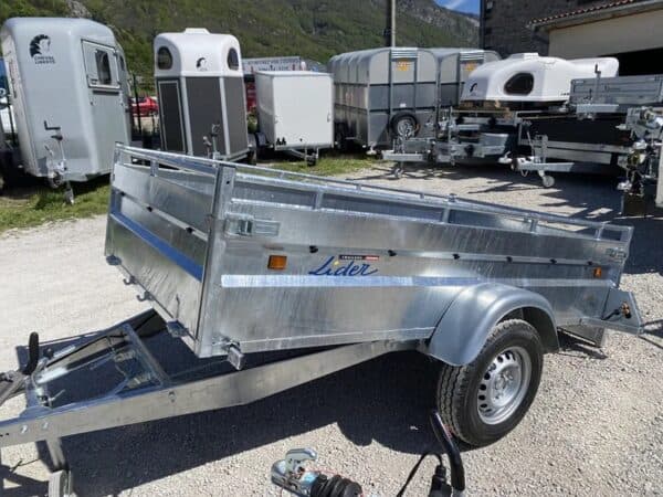 Remolque lider robusto 34392 espacioso y frenado (253 x 134 cm, 1300 kg)