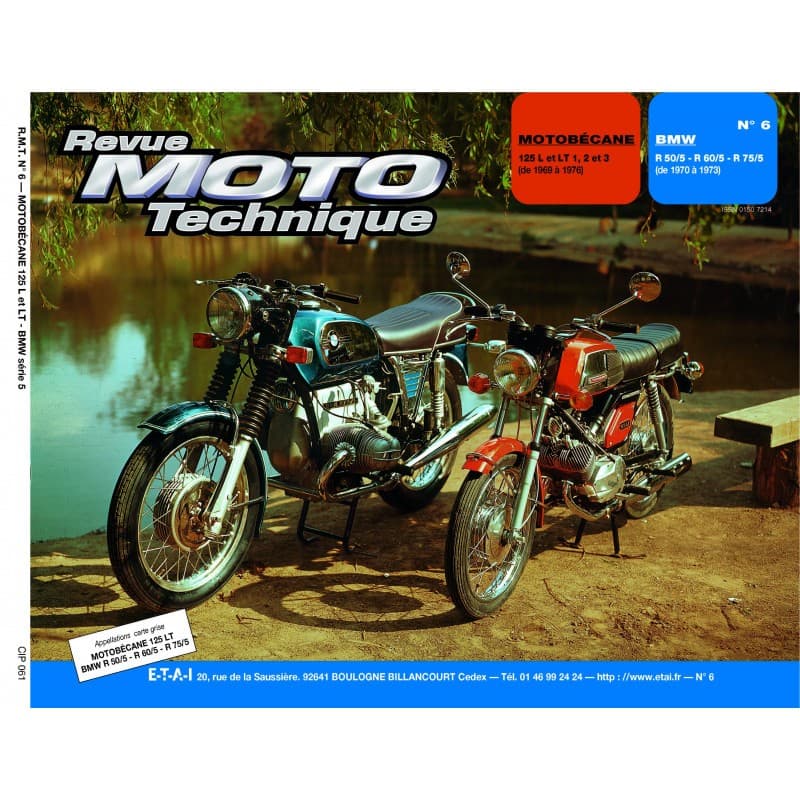 Revue Moto Technique BMW R50/60/75 (1970 à 1973)