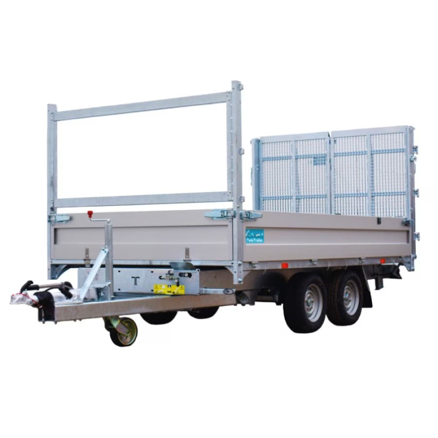 Remorque multifonctionnelle benne et plateau basculant TT27-30 Twin Trailer