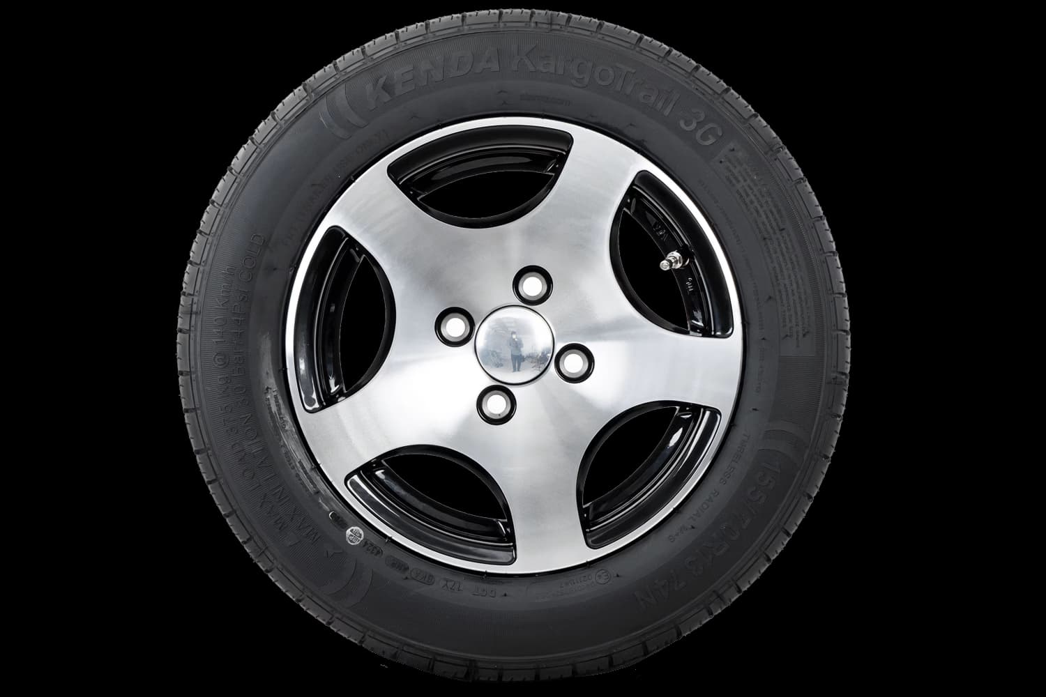 Roue de remorque PNEU KENDA 155/70 R13 74N JANTE ALU STARCO polie 5Jx13″H2 4×100 ET:30