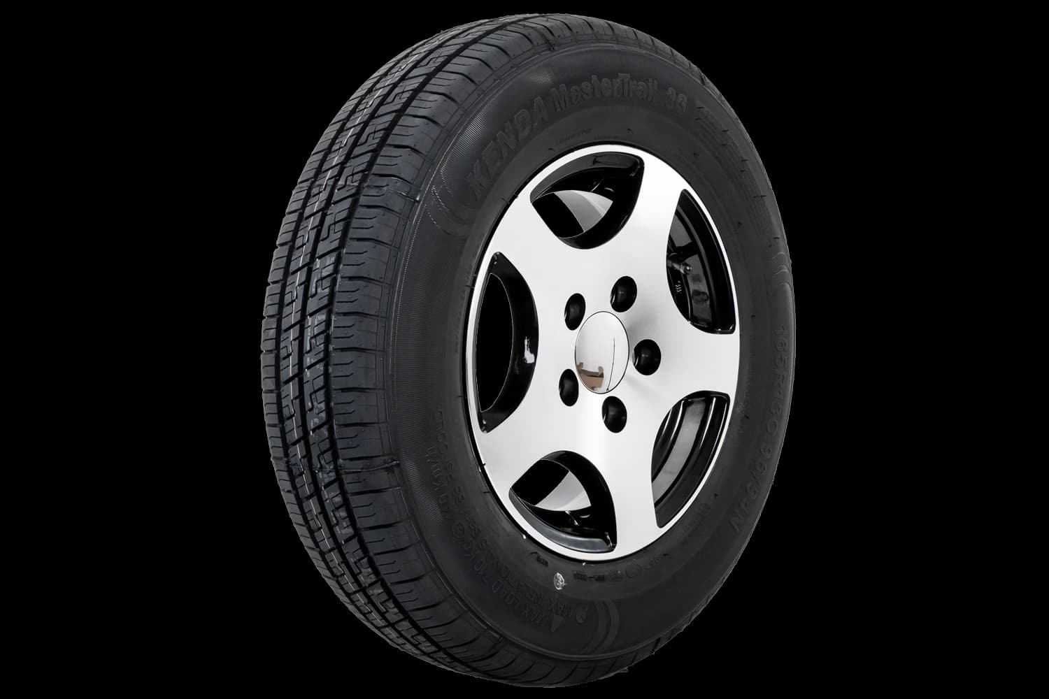 Roue renforcée pour remorque KENDA 165/80 R13C 96/94N JANTE ALU STARCO polie 5Jx13″H2 5×112 ET:30