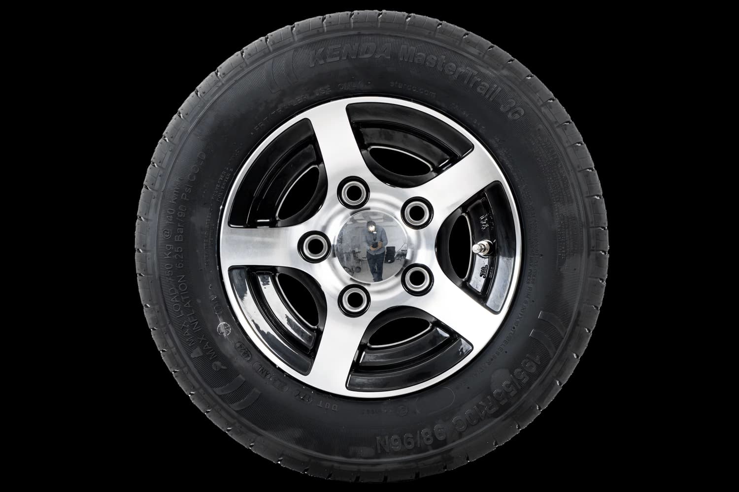 Roue renforcée pour remorque KENDA 195/55 R10C 98/96N JANTE ALU STARCO polie 6Jx10″H2 5×112 ET:-4