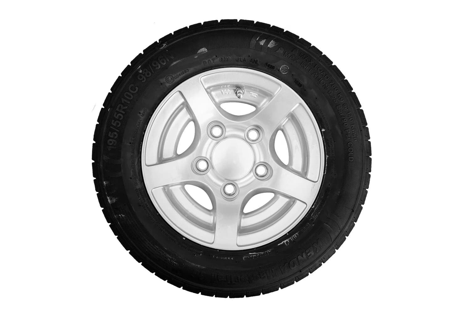 Roue renforcée pour remorque KENDA PNEU 195/55 R10C 98/96N ALU STARCO JANTE 6Jx10″H2 5×112 ET:-4