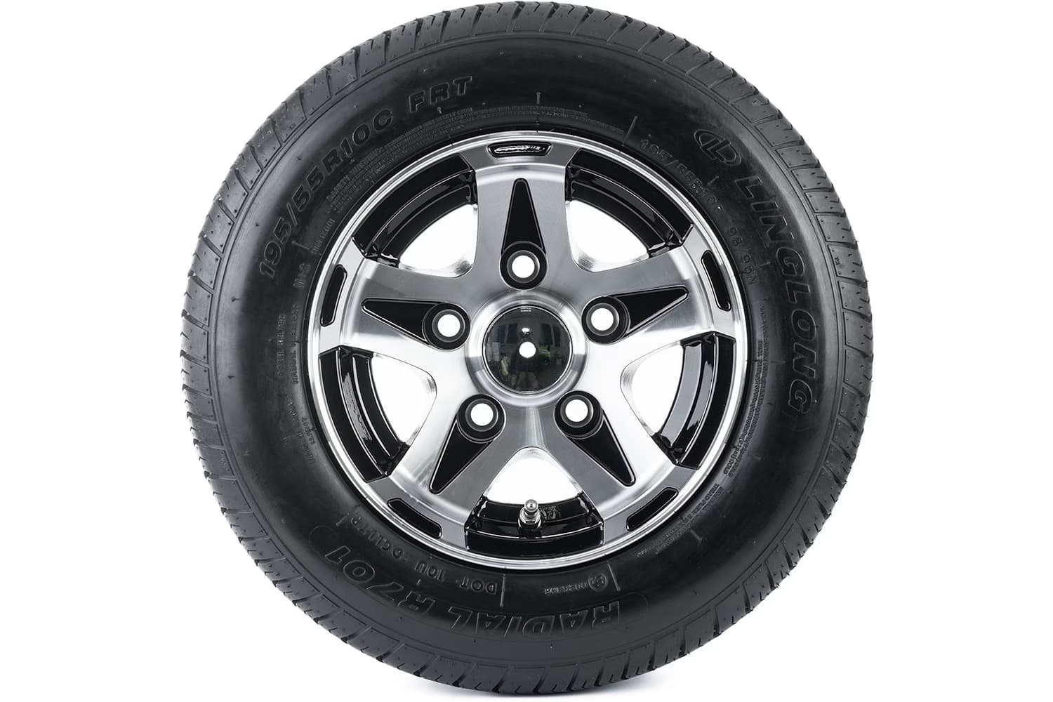 Roue renforcée pour remorque LINGLONG PNEU 195/55 R10C 98/96N JANTE ALU UNITRAILER 6Jx10″ 5×112 ET:-4
