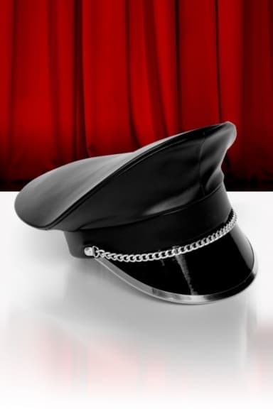 Casquette fétiche militaire éco cuir mat - Demoniq