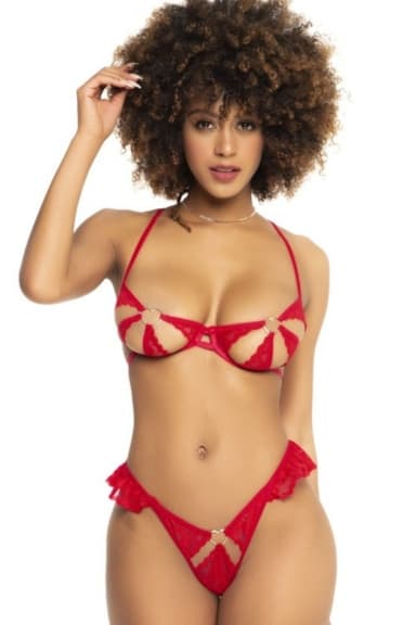 Ensemble 2 pièces rouge - Mapalé S/M