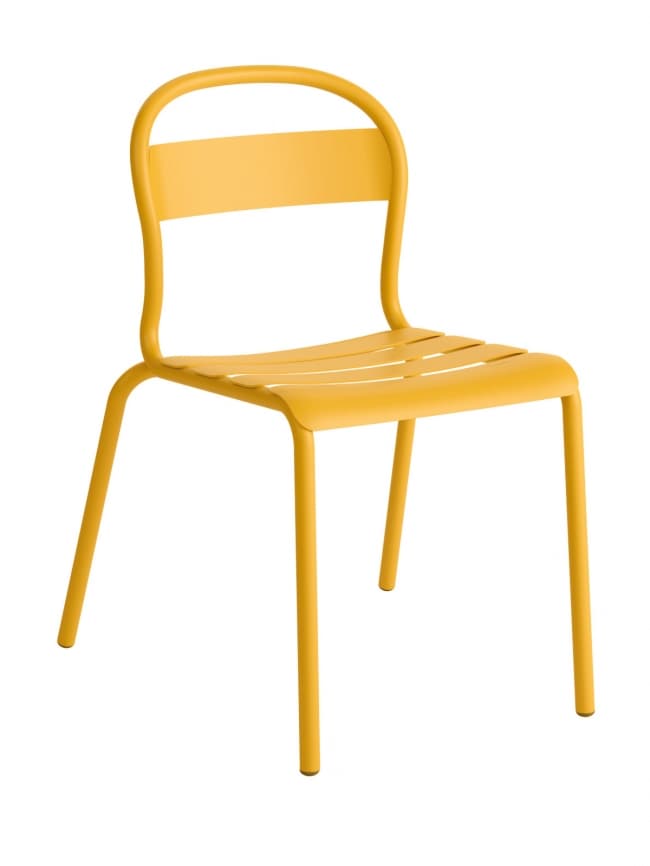 Lot de 4 chaise STECCA 1 (prix à l'unité) - moutarde