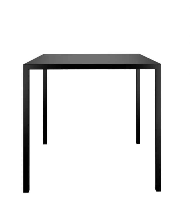 Table d'extérieur carrée COLOS - L 70 x H 74 x larg. 70 cm - Noir