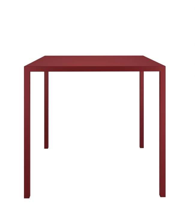 Table d'extérieur carrée COLOS - L 80 x H 74 x larg. 80 cm - aubergine