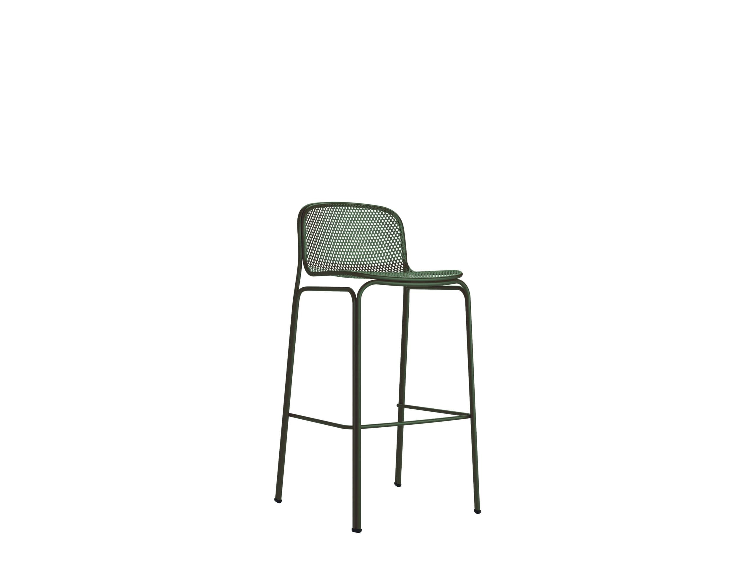 Tabouret VILLA (lot de 2) - vert foncé