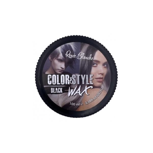 Cire coiffante et colorante Noir Renée Blanche