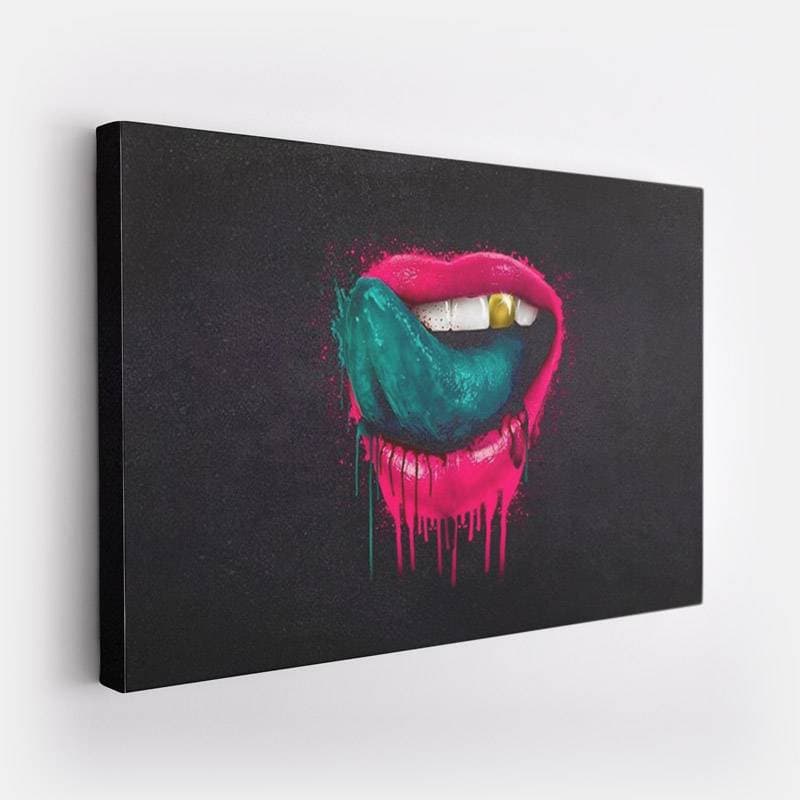 Peinture Bouche Moderne Toile seule 70x100cm