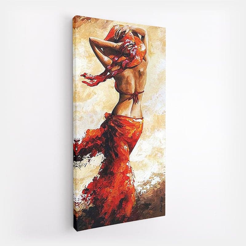 Peinture Femme Africaine Toile seule 120x240cm
