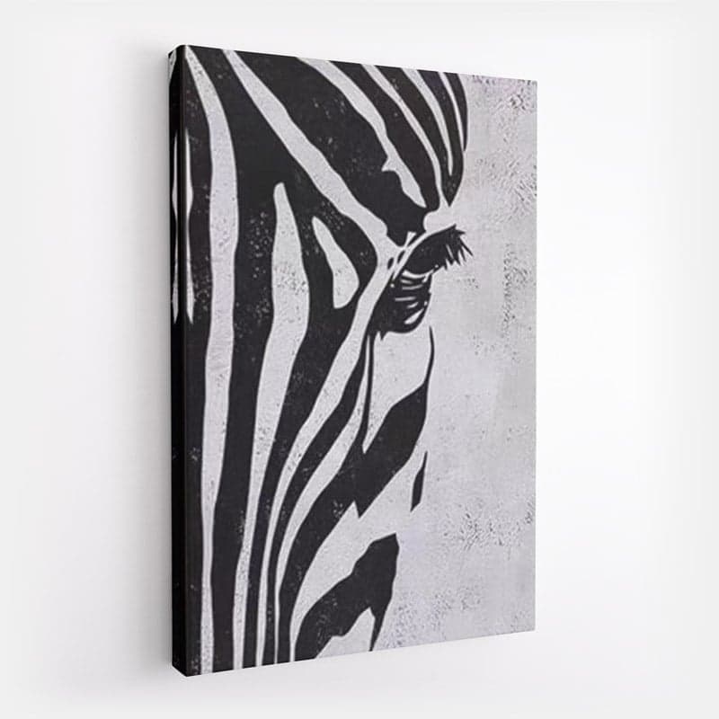 Peinture Tête de zèbre Toile seule 90x120cm