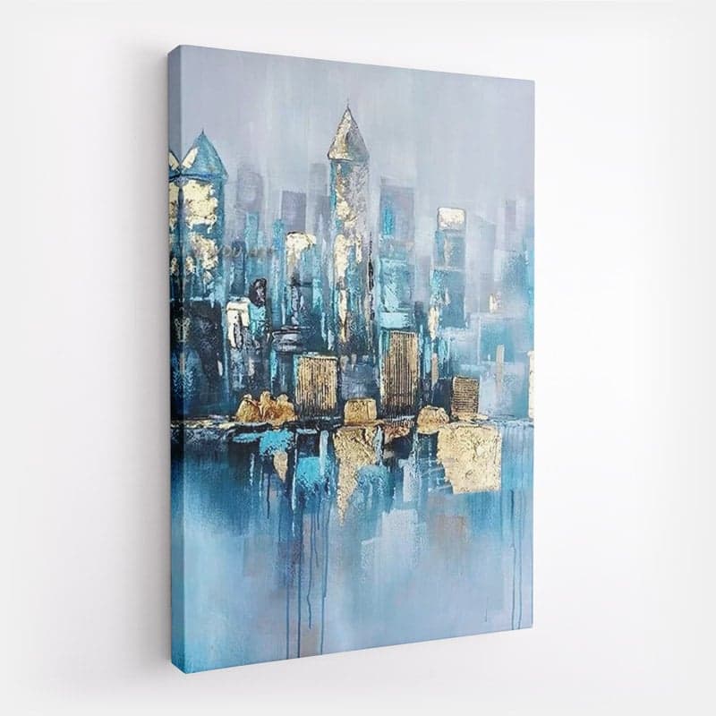 Peinture Ville Abstraite Toile seule 150x200cm