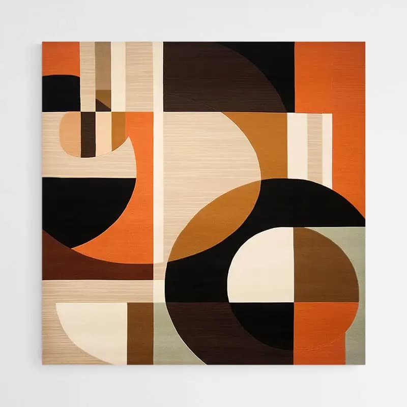 Tableau Peinture Géométrique Moderne Tableau monté sur châssis 20x20
