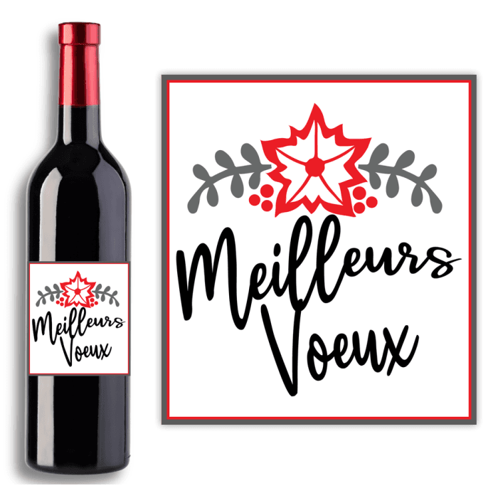 Ătiquette bouteille fin d'annĂ©e personnalisĂ©e