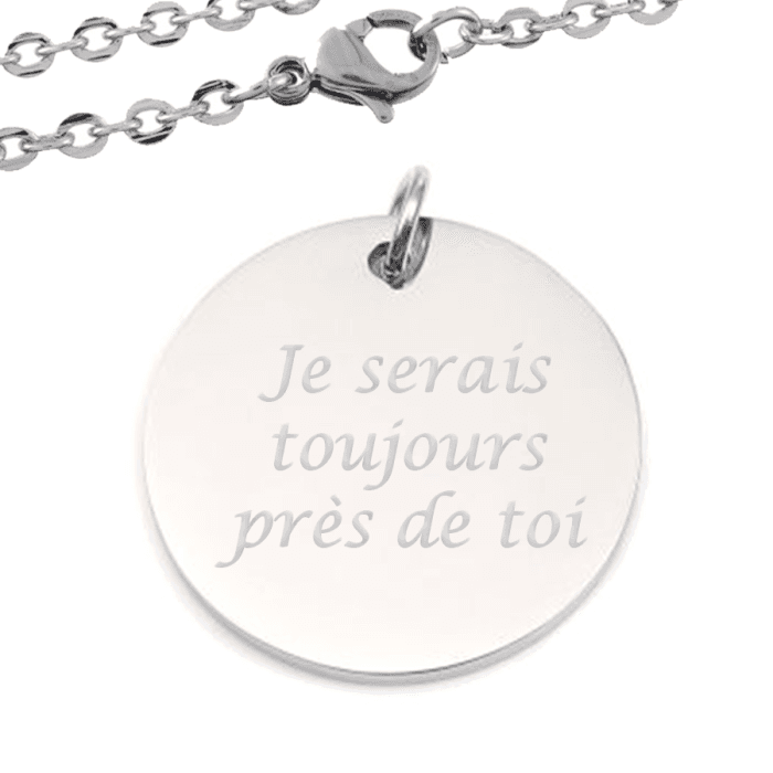Collier rond gravé
