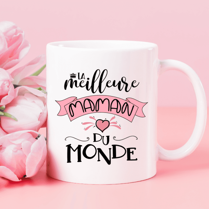 Mug personnalisé meilleure maman du monde