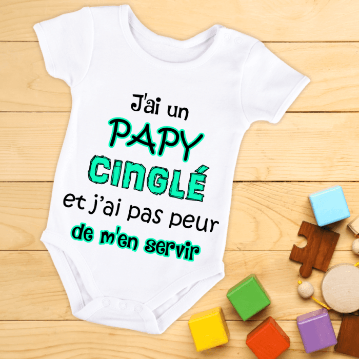 Body bébé ou tee-shirt personnalisable cinglé