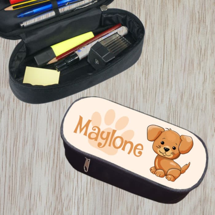 Trousse à crayons personnalisable modèle chien