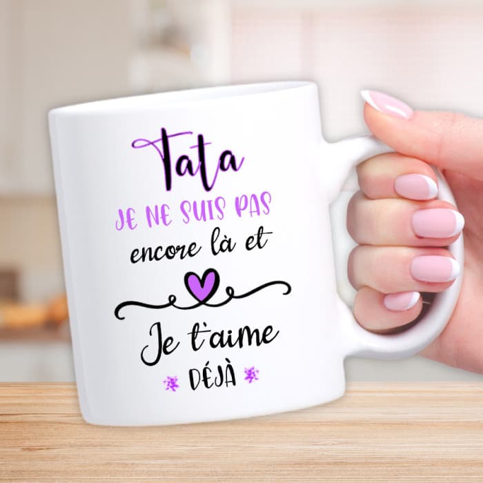 Mug personnalisé pour une annonce de grossesse à la future tata