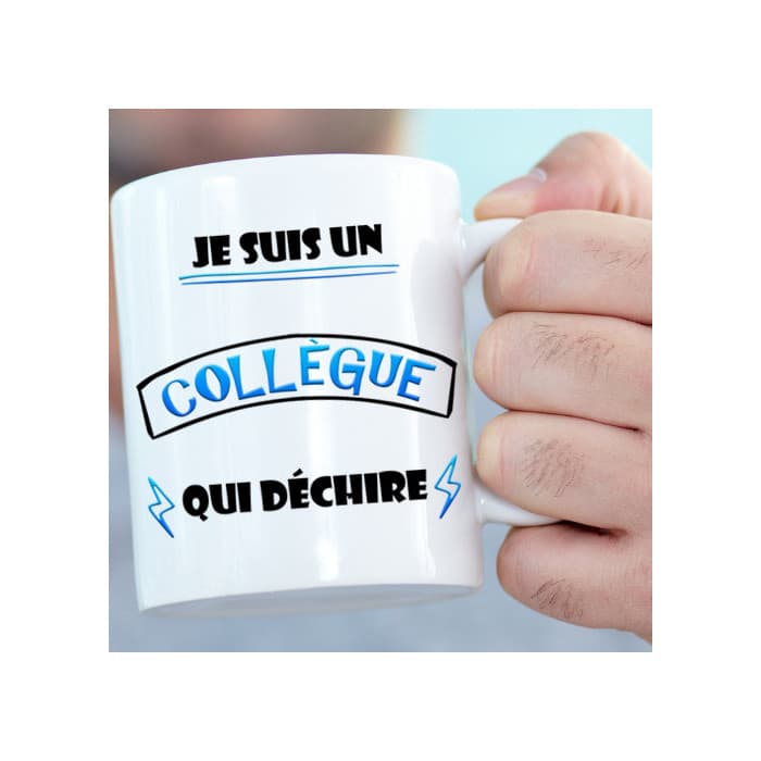 Mug personnalisé collÚgue qui déchire